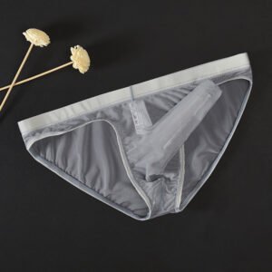 Mesh Thin Section Bullet Separation Sexy Pouch Briefs Men