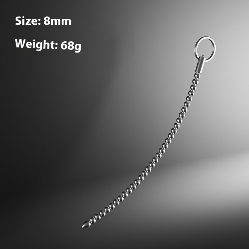 Stainless Steel Beaded Urethral Sound - Image 4