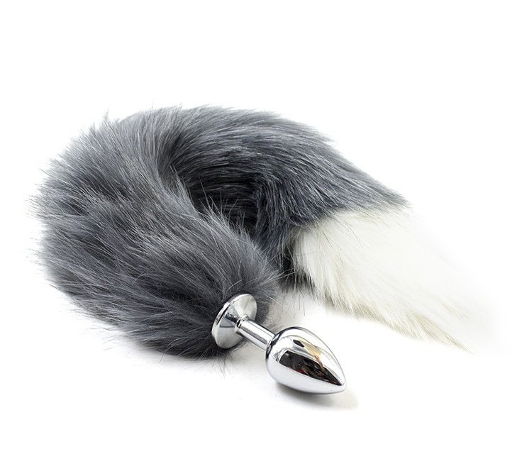 Black Tip Fox Tail Butt Plug &  Prostate Toys