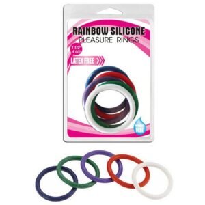 Rubber Cock Ring - 5 Colour Set