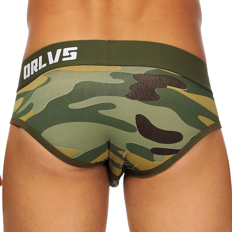 Underpants low waist sexy camouflage briefs male youth cotton briefs shorts - Image 2