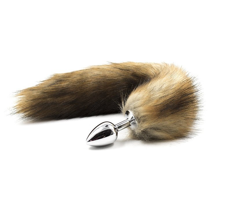 Brown Fox Tail Butt Plug &  Prostate Toys