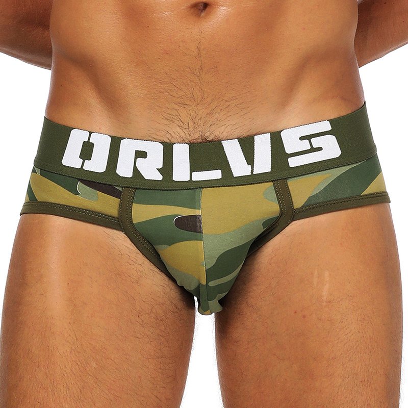 Underpants low waist sexy camouflage briefs male youth cotton briefs shorts - Image 3