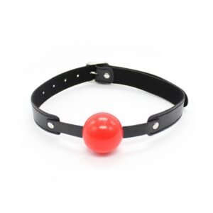 Soft Ball Gag w/ Leather Strap