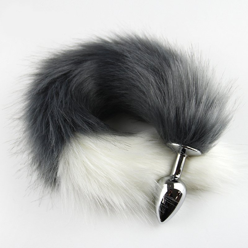 Black Tip Fox Tail Butt Plug &  Prostate Toys - Image 3