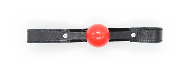 Soft Ball Gag w/ Leather Strap - Image 3