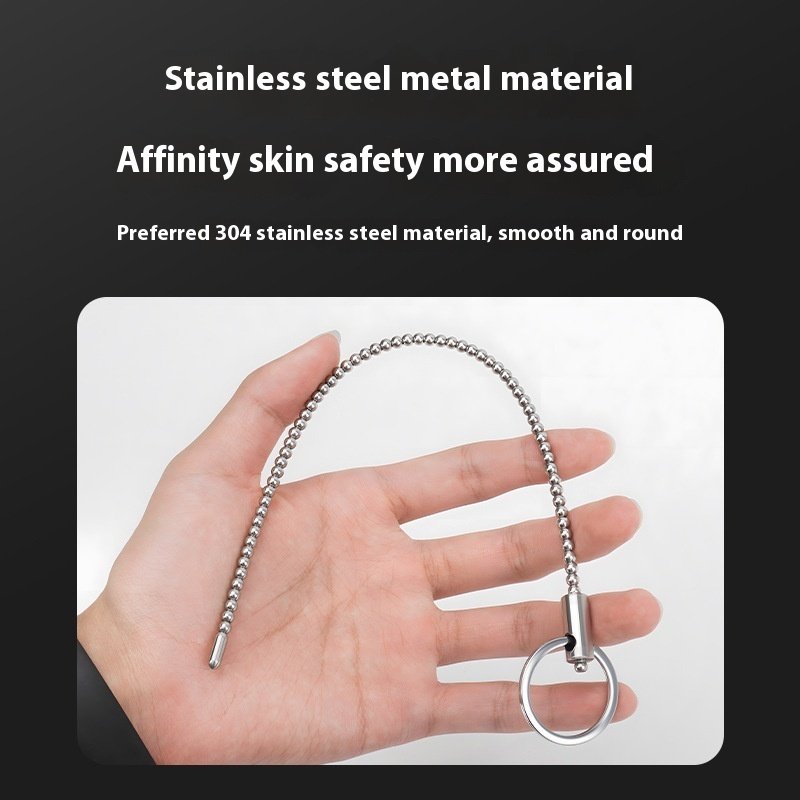 Stainless Steel Beaded Urethral Sound - Image 3
