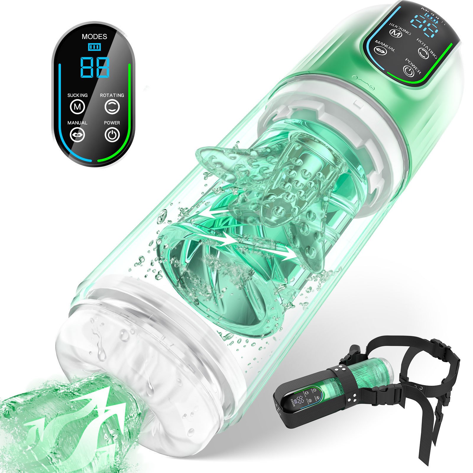 Fully Automatic Rotating LED Display Wear Fixed Cup - Image 3