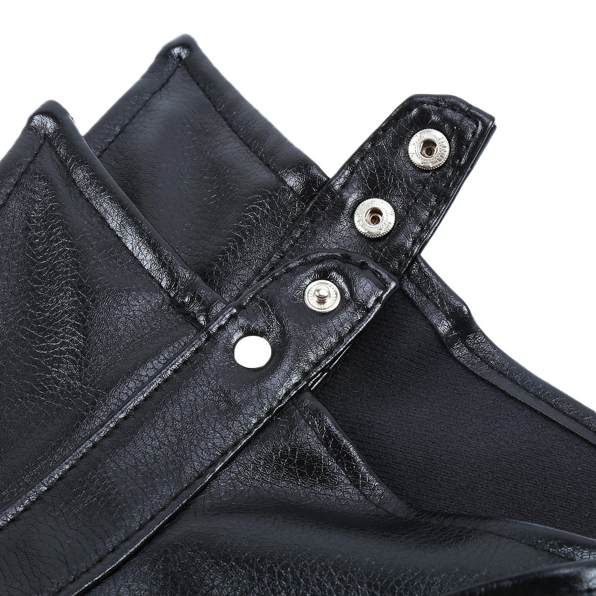 Leather Chest Strap Leather Bodysuit - Image 6