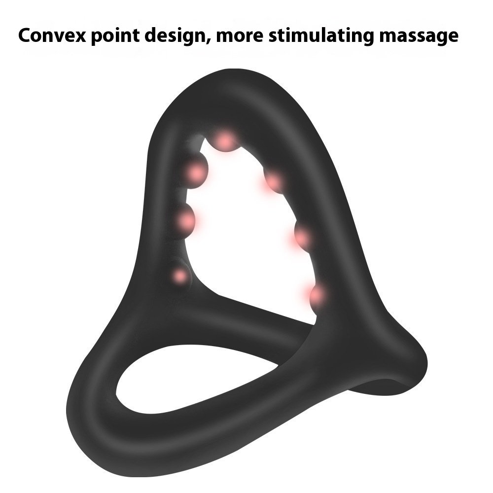 Shark Head Liquid Silicone Men's Horseshoe Ring - Image 3