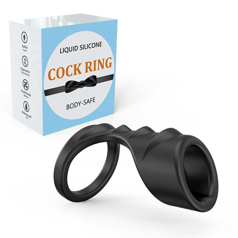 Toys Men's Liquid Silicone Penis Ring Couple Delay Ring Men's Penis Blocking Ring - Image 2