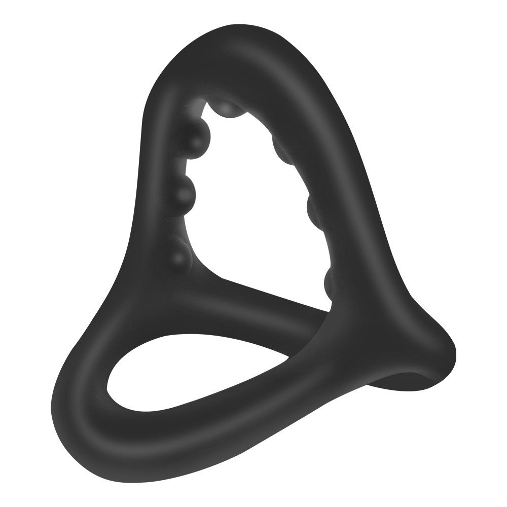 Shark Head Liquid Silicone Men's Horseshoe Ring - Image 4