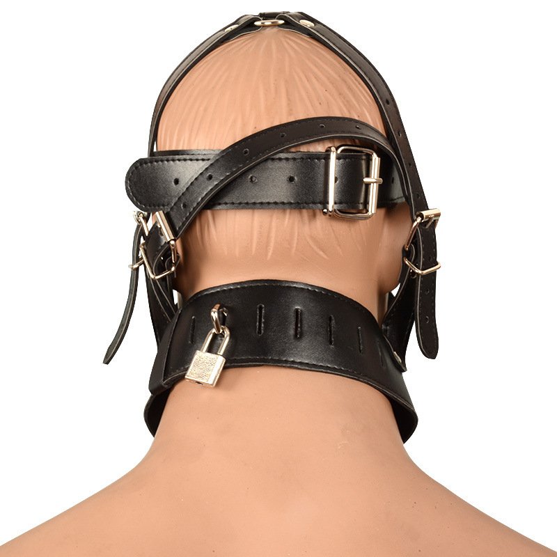 Leather Bondage  Headgear - Image 3