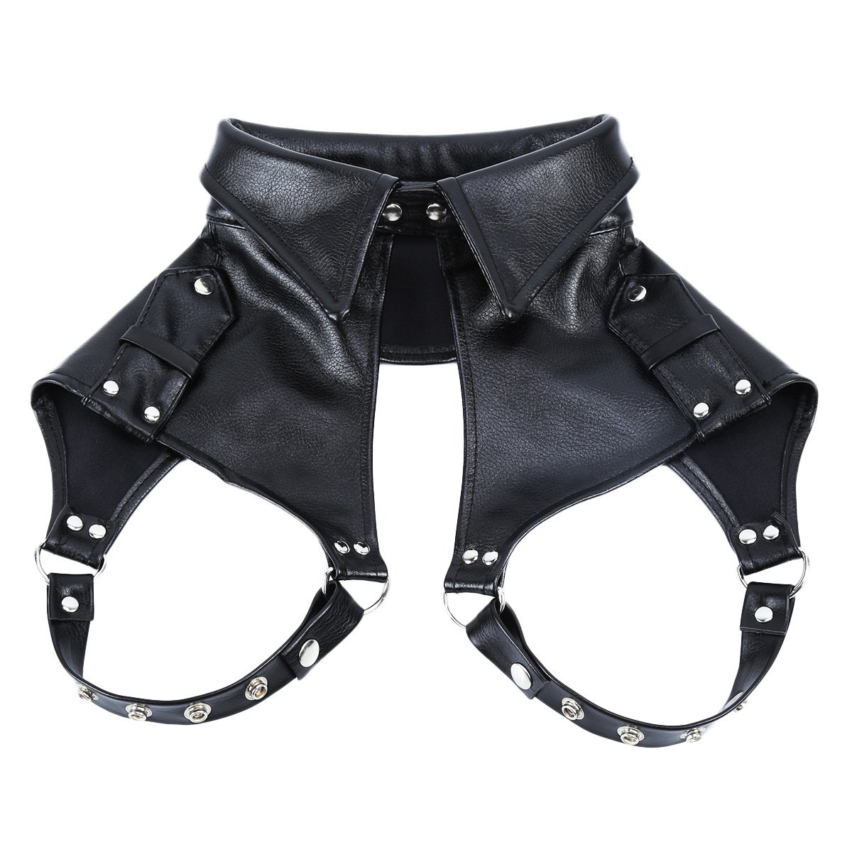 Leather Chest Strap Leather Bodysuit