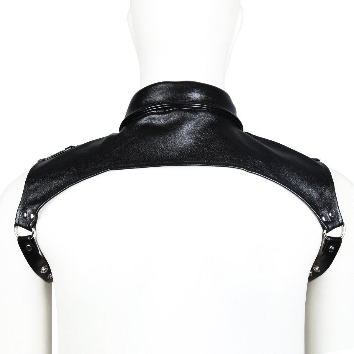 Leather Chest Strap Leather Bodysuit - Image 7