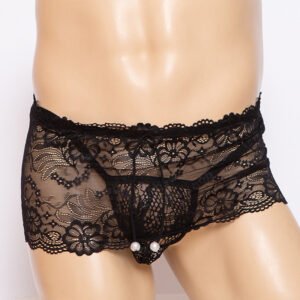 Men's Lace Panties Two-piece Set
