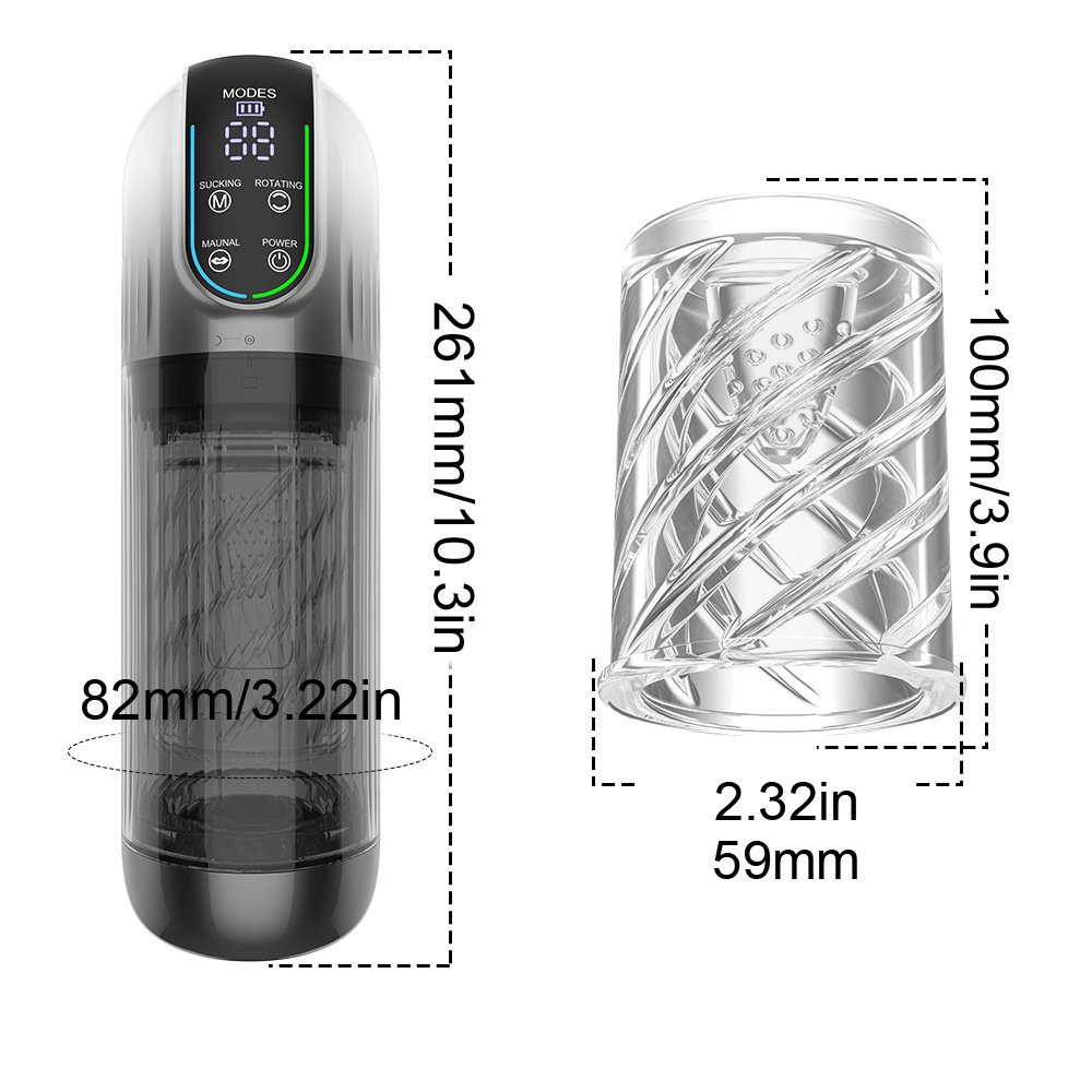 Fully Automatic Rotating LED Display Wear Fixed Cup - Image 2