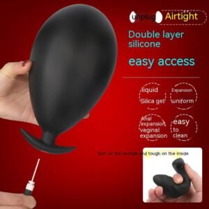 Inflatable Liquid Silicone Out Butt Plug &  Prostate Toys
