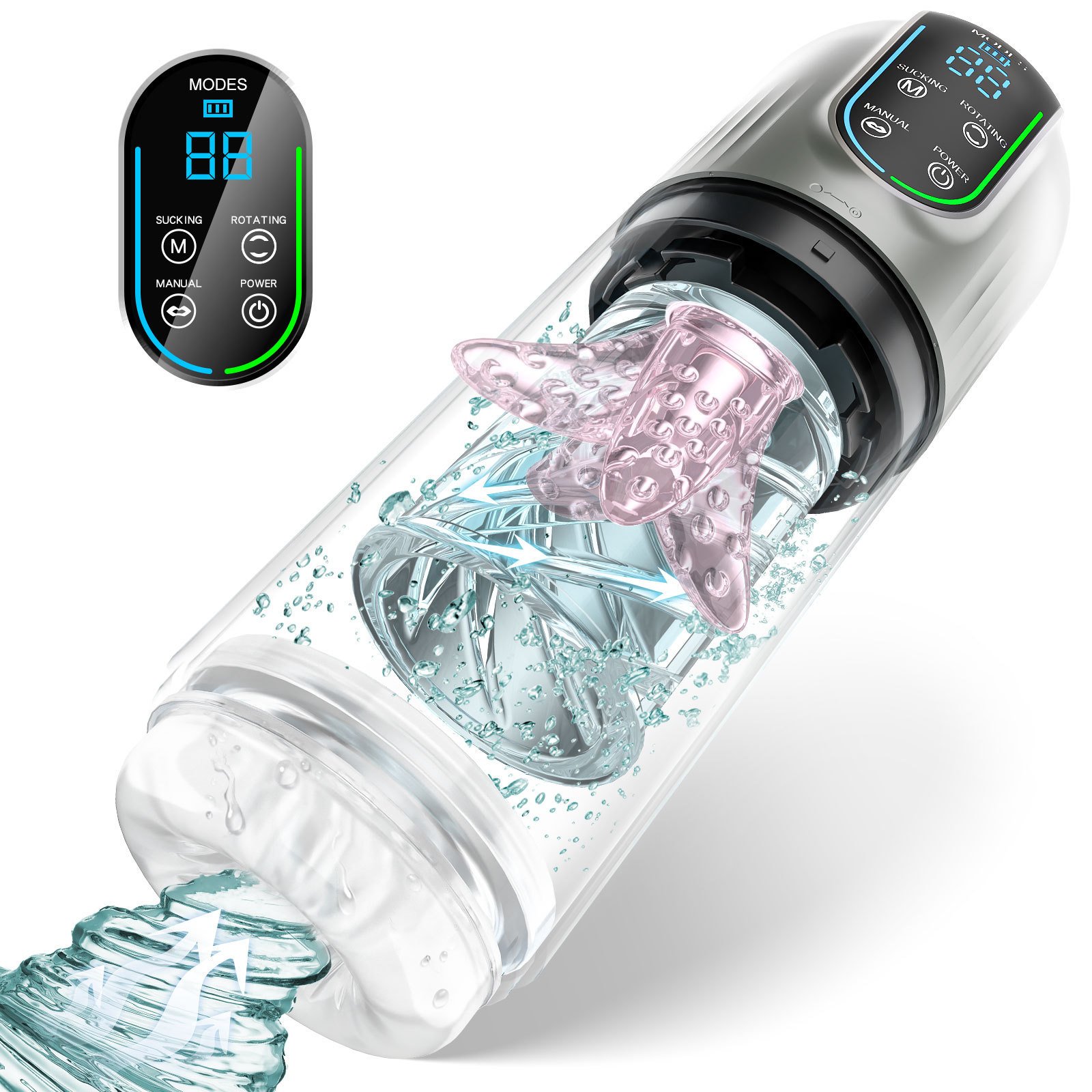 Fully Automatic Rotating LED Display Wear Fixed Cup - Image 6