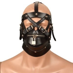 Leather Bondage  Headgear