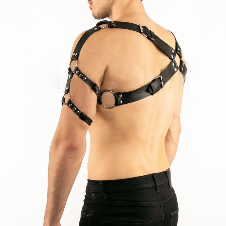 Men's Sexy Leather Harnesses & Restraints, Gags & Hoods - Image 4