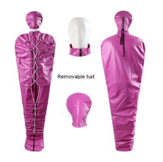 Leather Binding Belly Band Mummy Sleeping Bag - Image 4