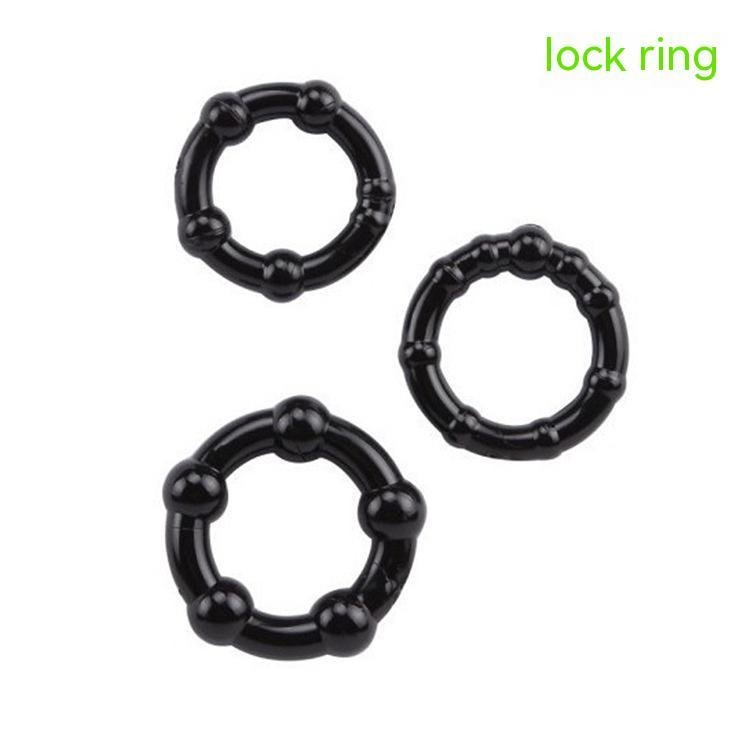 Men's Three-color Silicone Penis Delay Ring - Image 2