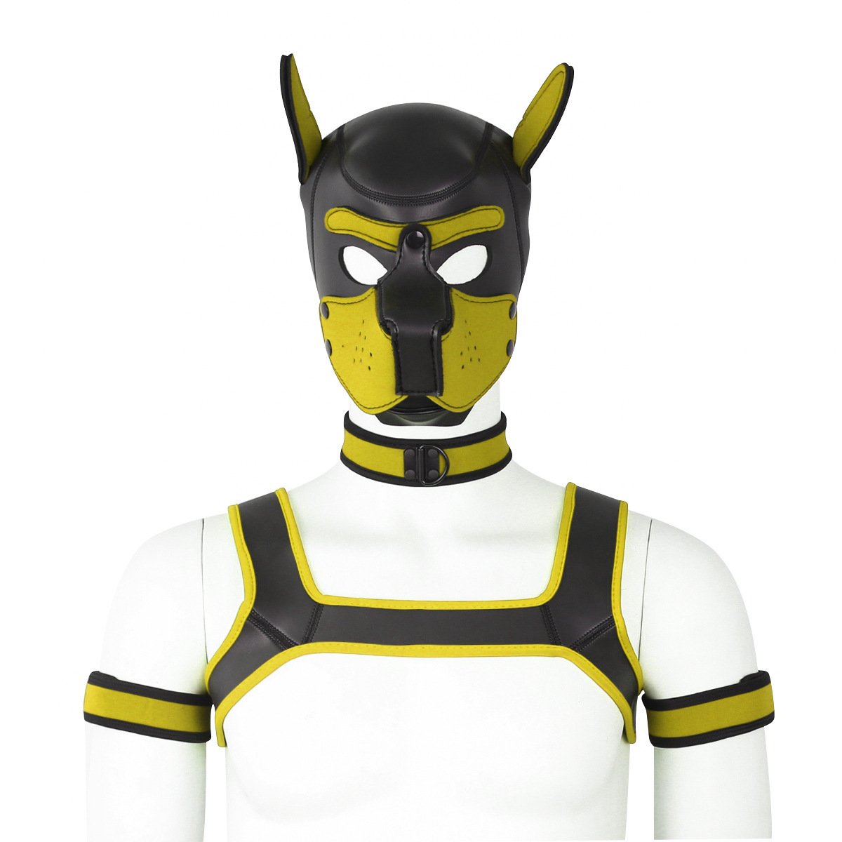 Dog Headgear, Armband, Chest Strap, & Neck Scarf - Full Set - Image 8
