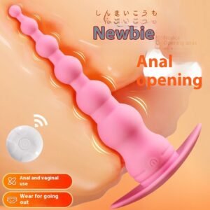 Beaded Butt Plug &  Prostate Toys - Wireless Remote Control