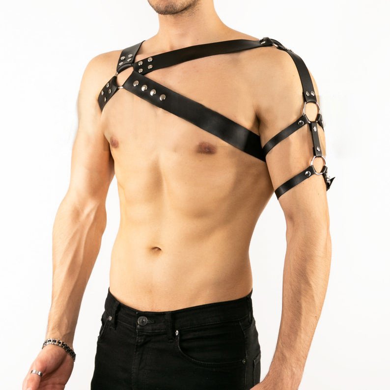 Men's Sexy Leather Harnesses & Restraints, Gags & Hoods - Image 5