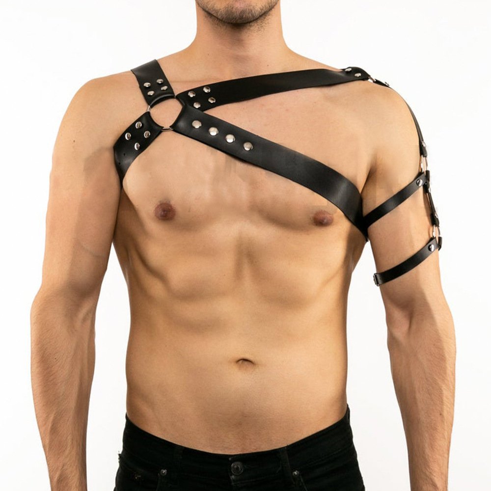 Men's Sexy Leather Harnesses & Restraints, Gags & Hoods
