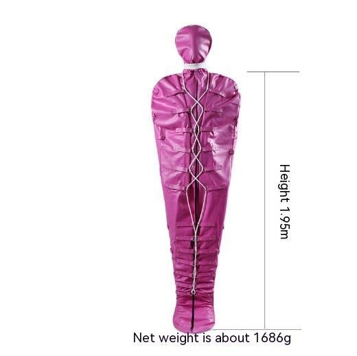 Leather Binding Belly Band Mummy Sleeping Bag - Image 3